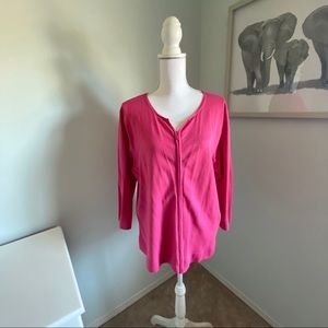 Pink coldwater Creek cardigan sweater